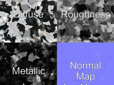 Pulse Streamlined Helmet with Detachable Parts Low-poly 3D model