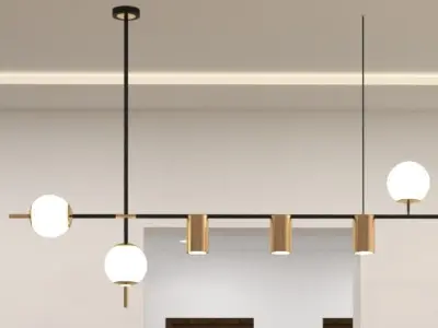 Chandeliers Low-poly 3D model