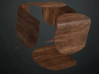 White Painted Wood with Iron Studs PBR Texture