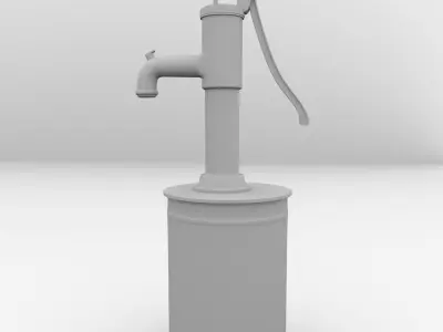 Vintage Water Pump 3D model