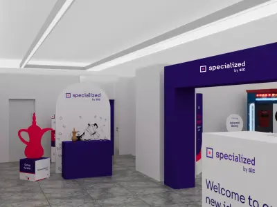 full event stage with gate 3D model 3D model