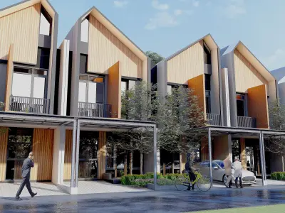 Simple 2 Storey House Model 6x10m SketchUp File Only 3D model