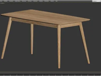 DINING TABLE NAGANO 3D model purchase