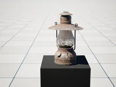 PBR Rusted Lantern A Low-poly 3D model