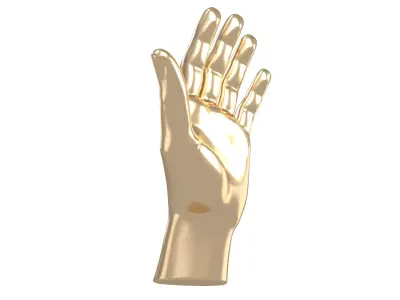 Hand Sculpture v1 001 Low-poly 3D model