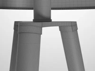 Tripod Stand Lamp 3D model