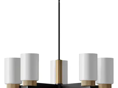 Ruffles Chandelier 3D model