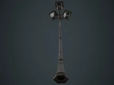 Street Light 2B Low-poly 3D model