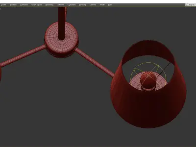 DRISCOLL LED CHANDELIER Low-poly 3D model