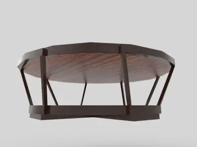 Coffee Table Low poly Low-poly 3D model