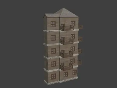 House Model 25 Low-poly 3D model
