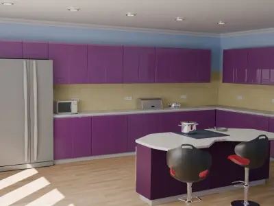 Kitchen The Red Moon 3D model