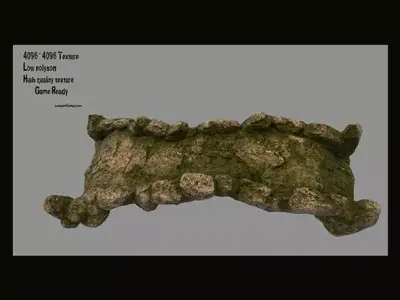 old bridge 1 Low-poly 3D model
