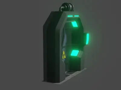 scifi door  3D model