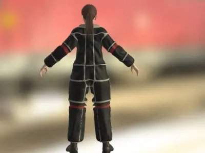 GIRL ASTRONAUT 3D model