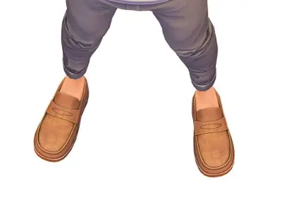 Cartoon Low Poly Style Avatar 008 Low-poly 3D model