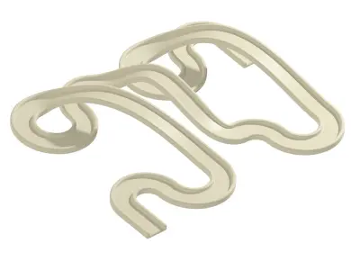 Premium Complex Racetrack 3D print model