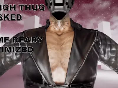 Cyberpunk Sci-Fi Tough Thug 3D model