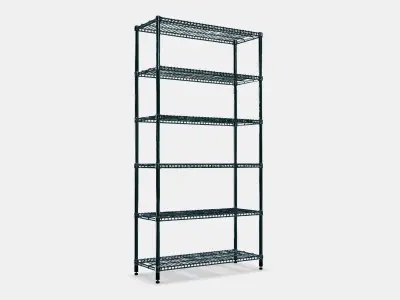 OMAR 1 compartment with shelves Low-poly 3D model