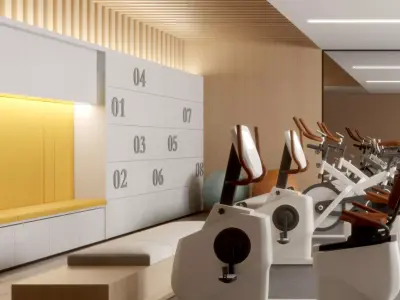 Cross fit training center 3d model  3D model