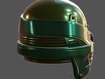 Helmet plastic mask protection  Low-poly 3D model Low-poly 3D model