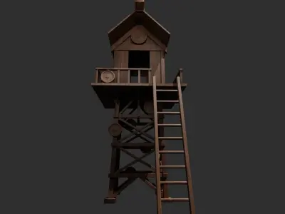 watch tower 3D model