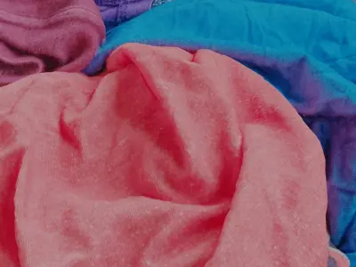 Pile of Clothes 3D Scanned Bright Colors Low-poly 3D model