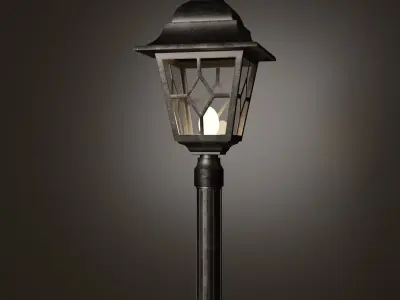 Street lamp single Free 3D model