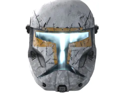 Clone Commando Gregor Armor helmet Clone Wars Star Wars  3D print model