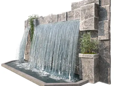 Large waterfall 1 3D model