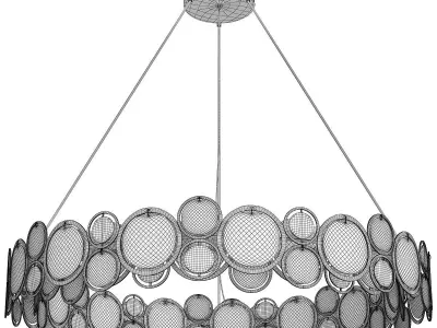 Golden Circles Low-poly 3D model