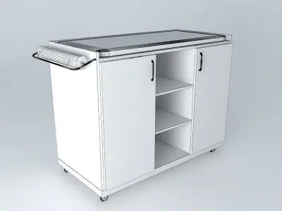 NURSERY BABY EXCHANGER WITH DOOR PAPER Free 3D model