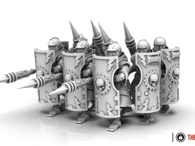 Dark Techno - Legionaxii troops builder 3D print model