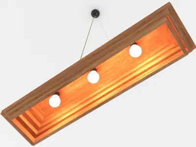 Wooden Lantern - 3ds Max 3D model