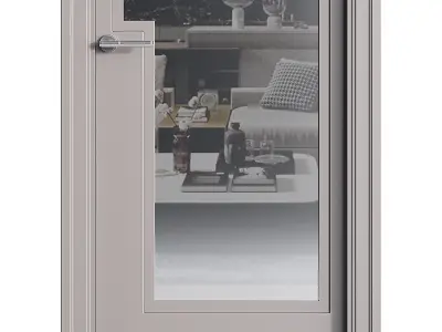 Modern entrance door 52 3D model