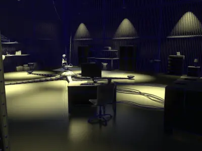 Sci fi Storage Room 3D model