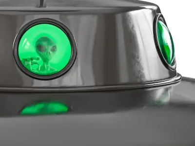 Alien Abduction Lamp 3D model