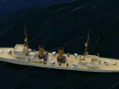 Hades polish minelayer laid down 1906 3D model