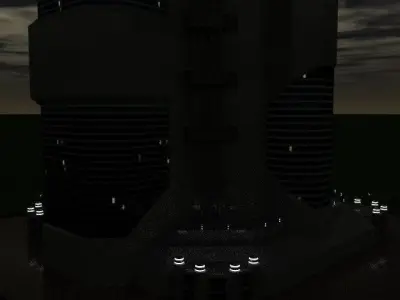 SpiderWare City Block 3D model shop