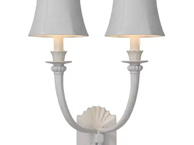 Hudson Valley Sconce Double  Wall Lamp in European Classic Style 3D model