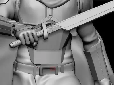 Tarre Vizsla The Mandalorian Jedi  3D print model