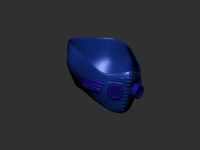 helmet high poly sculpt 3d printable  3D model