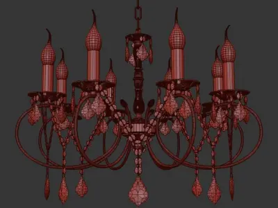 Chandelier Lumene 1 1 8 602 GB  3D model