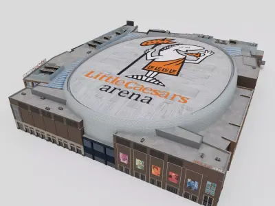 Little Caesars Arena 3D model