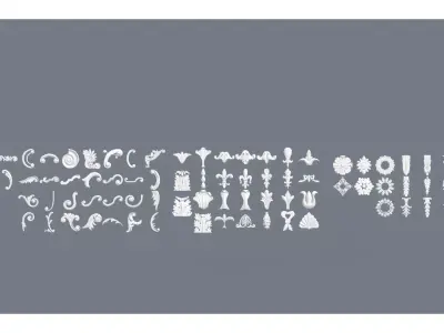 European-style Carving 3D model