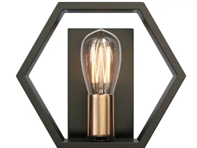 MODERN HEXAGON SCONCE 3D model