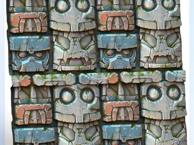 Stylized Wall Seamless Texture Texture 55