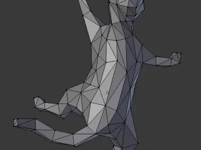 Cat climbing on window 3D print model