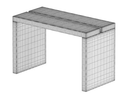 Bench 03 3D model