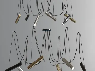 Modern Ceiling Chandelier Light Collection 3D model